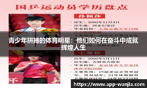 青少年拼搏的体育明星：他们如何在奋斗中成就辉煌人生